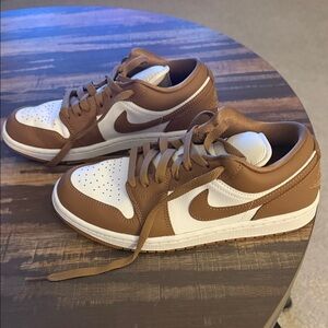 Nike Womens Brown and White Sneakers